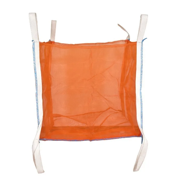 PP Vented Bulk Bag Super Sacks Mesh Square Breathable Big Bags Breathable 1 Ton Bag Top Full Open Accept Customized Logo CN;SHN