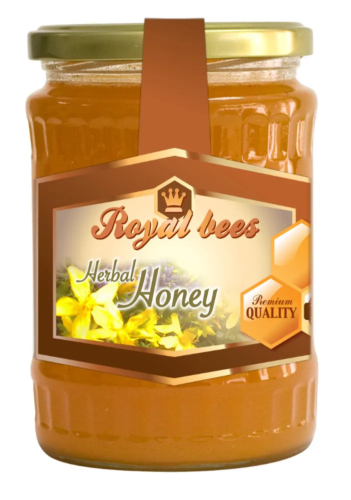 
100% Natural Mountain bulgarian Herbal Honey for sale in bottle 