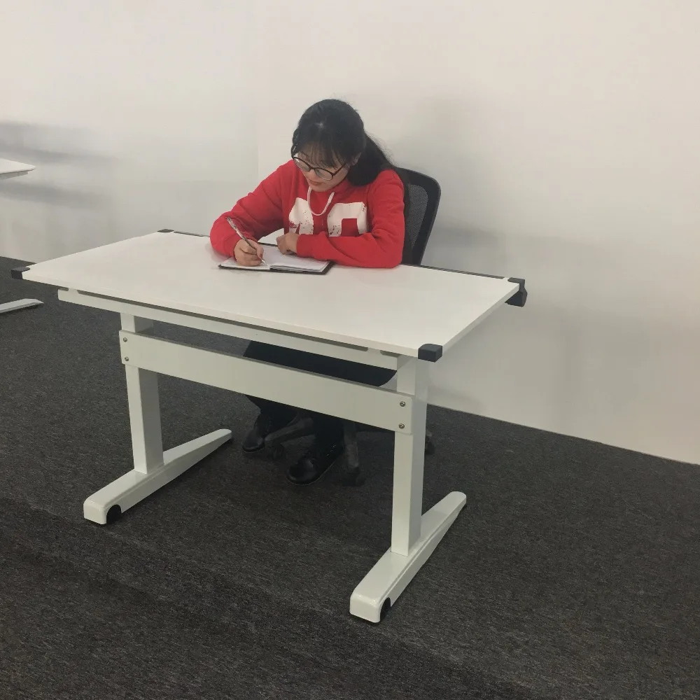 Горячая Распродажа эргономичный дизайн регулируемая высота сидячий стол для рисования с регулируемой высотой