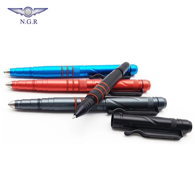 Новое поступление, алюминиевая тактическая многофункциональная ручка для самообороны с фонариком и сломанной головкой из вольфрамовой стали