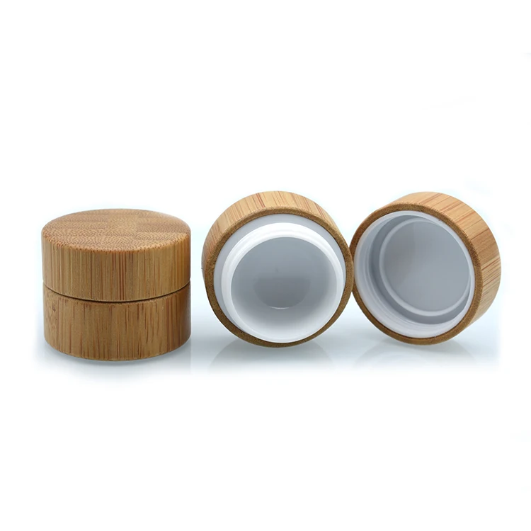 high quantity 5g 10g 15g 20g 30g 50g 100g 150g bamboo cosmetic container jar 200g wooden cosmetic jar 250g wood bamboo cream jar
