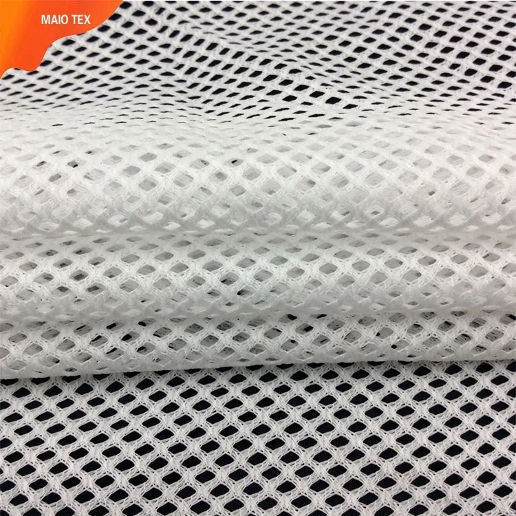 
wholesale net warp knit 100 polyester tricot mesh fabric for sportswear and jacket lining 