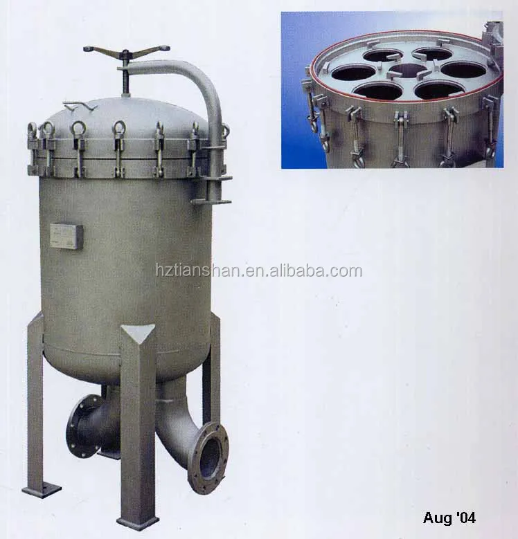 
Food grade multi bag filters used in white sugar water filtration industry 