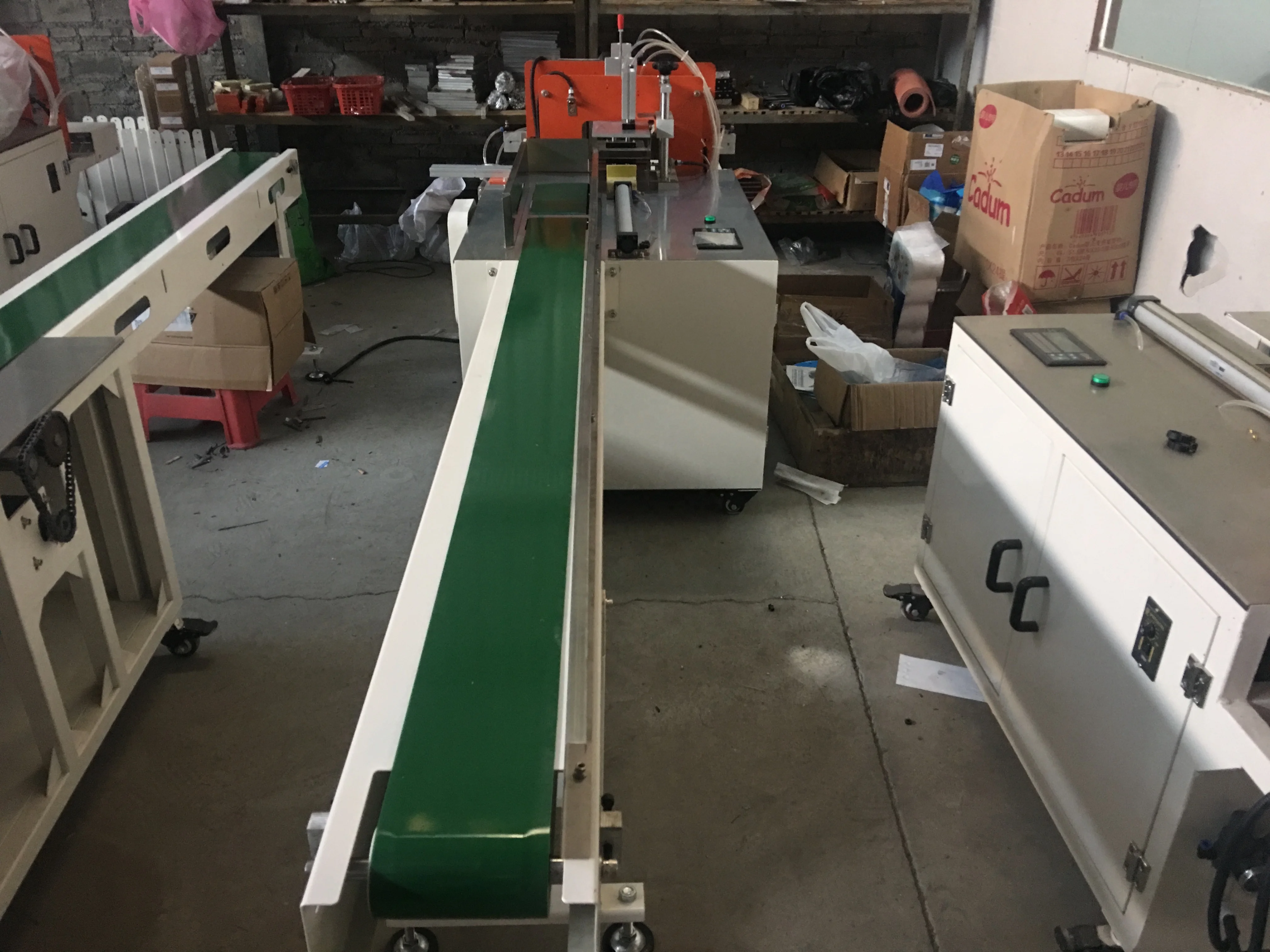 Semi automatic plastic bag facial tissue napkin paper package sealed machine