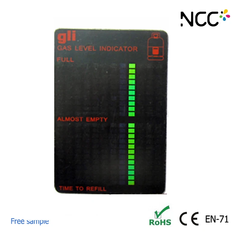 
Rectangle Lcd Magnet Gas Level Indicator thermometer 