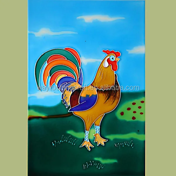 
hand painted ceramic tile picture 
