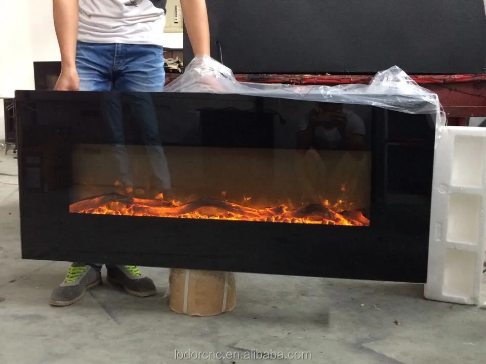 Imitation decorative electric fireplace with led lights