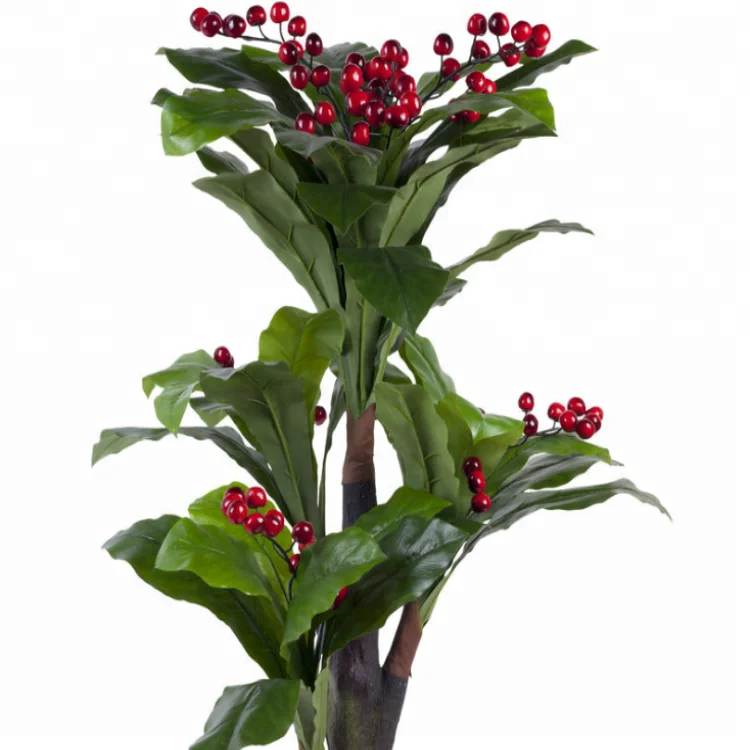 Good Looking Artificial Fruit Tree / High Simulation Cherry Tree For Sale