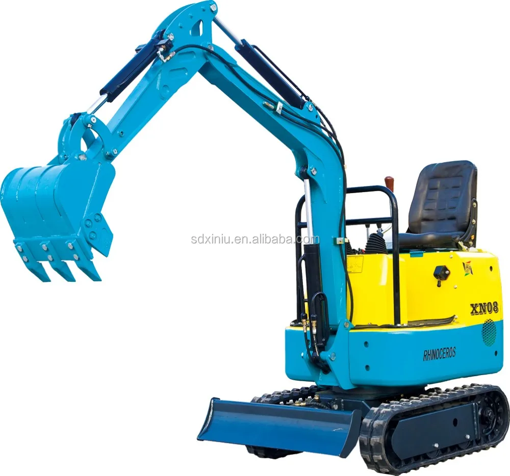 Garden Farm Mini skid track Excavator loader,0.8 ton crawler hydraulic digger for garden