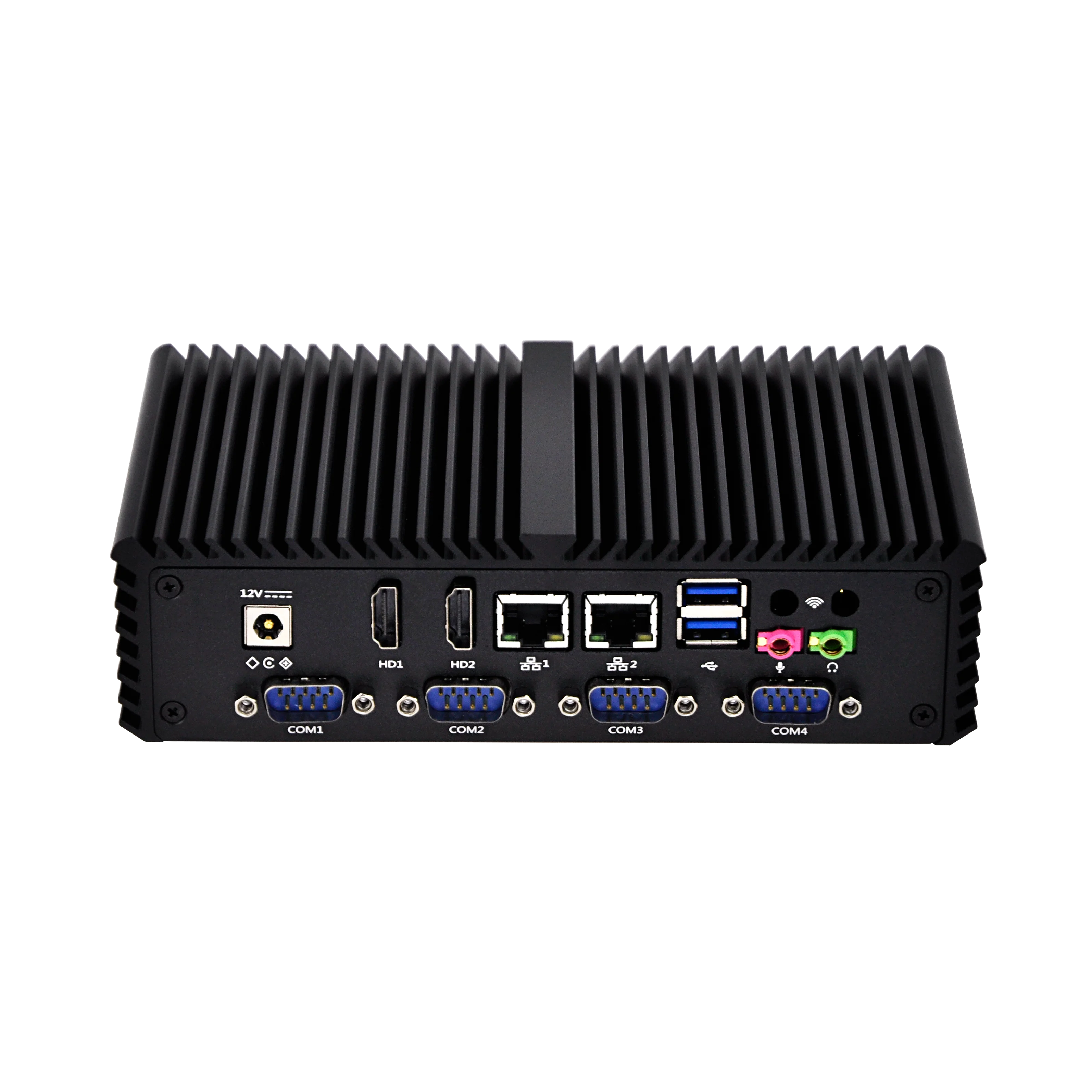 Fanless Industrial Barebone Intel HD Graphics VGA RS-232 1 RS-485 Gaming Computer Mini PC Barebone System