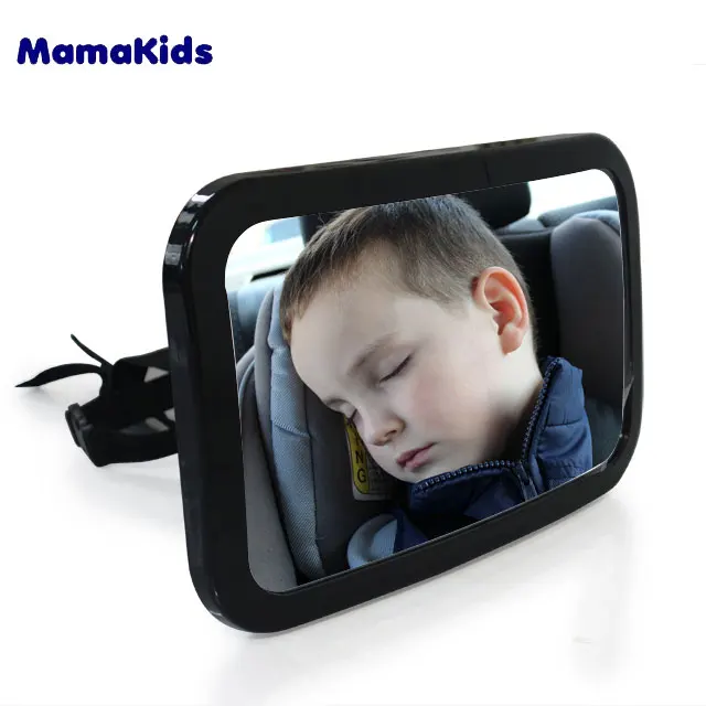 Acrylic baby car seat mirror for back seat strapped