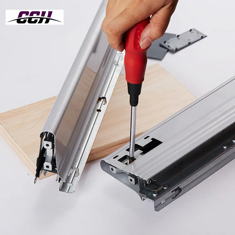 Metal runner box runner soft close drawer sliding rail tracks kitchen cabinet slide full extension steel slides