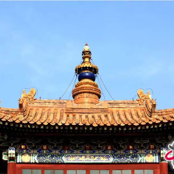 Chinese temple roof finials ceramic dragon roof tile