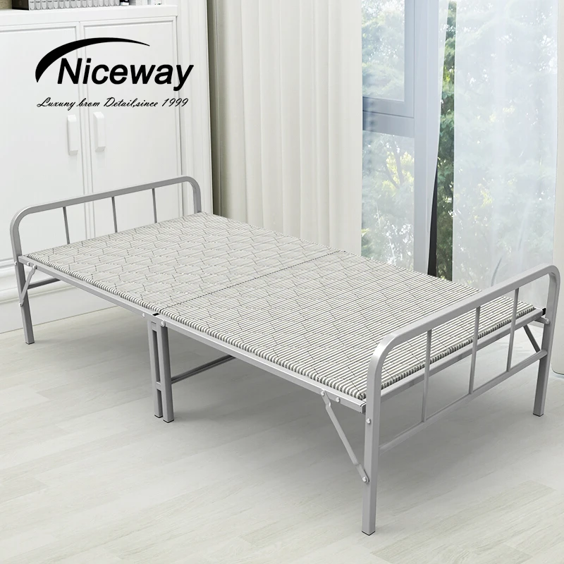 Most popular bedroom furniture lounge bed cot designs cheap folding wooden beds for sale