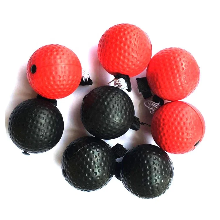 Amazon hot sale PU rubber Soft ball training Boxing magic Ball Boxing reflex Ball With Silicone Headband