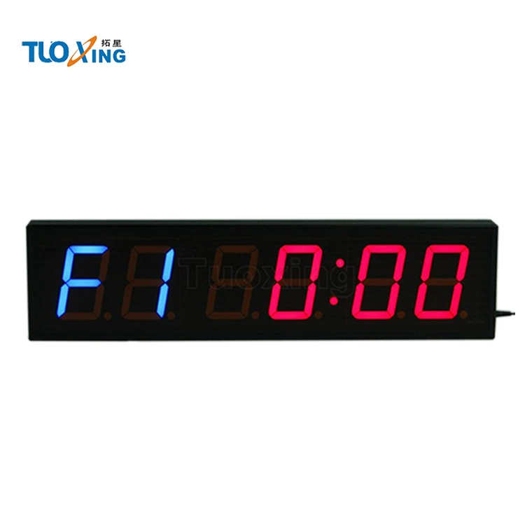 4 inch 6 digit LED timer clock portable interval timer crossfit timer
