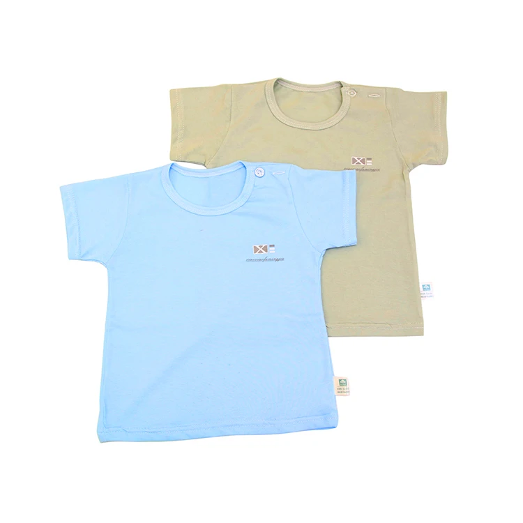 
Wholesale Crew Neck Blank Toddler T-shirt Short Sleeve Boy Baby 100% Cotton T Shirt 