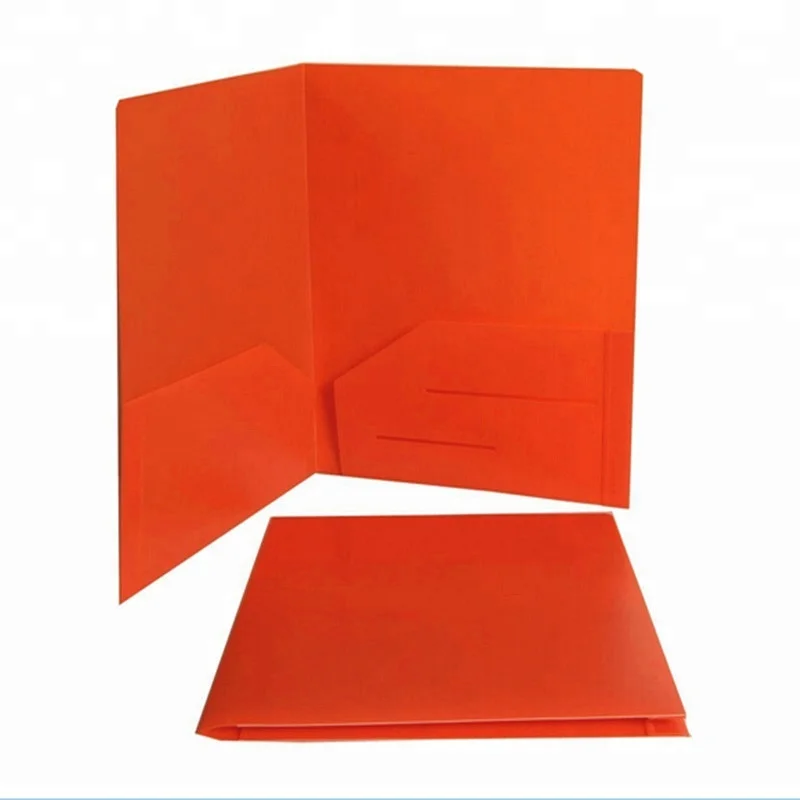 
US Letter Size Poly PP Plastic Two Pocket Files Portfolio Folder Without 3 Prongs 