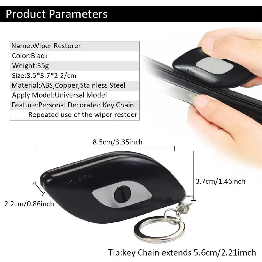 For window wipers black small windscreen wiper restorer