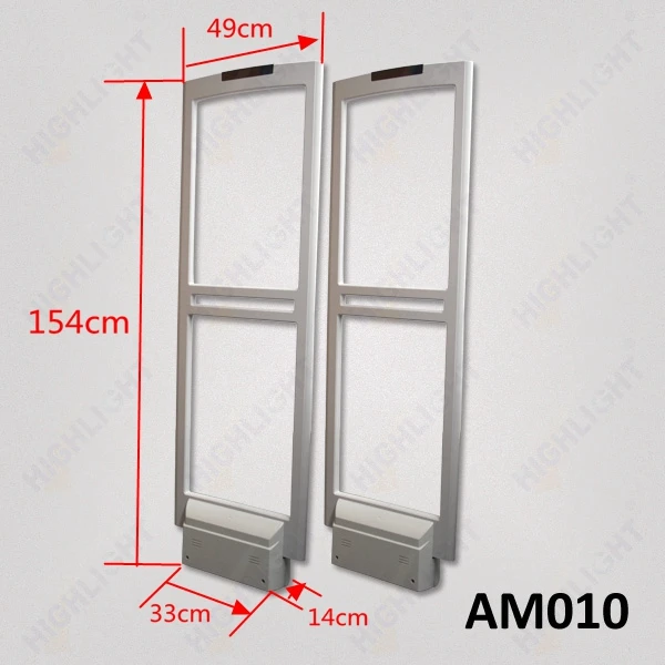 Highlight Retail Store Anti-Shoplifting Wider Detection Range Alarm Gate 58KHz Antenna EAS AM Security System AM010