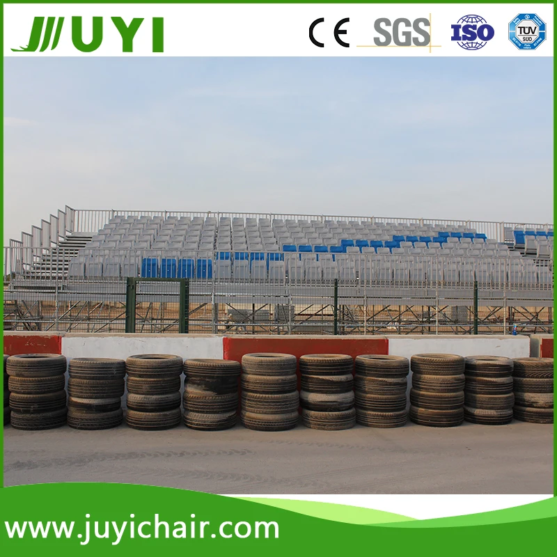 
JY-716 Factory Price Yellow plastic bleacher seats telescopic stand outdoor folding chair 