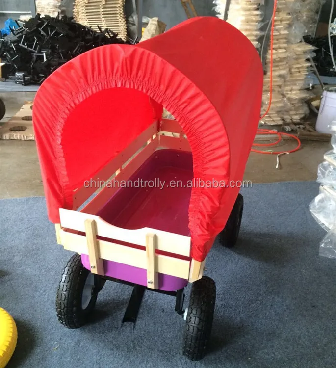 kids wooden garden trolley