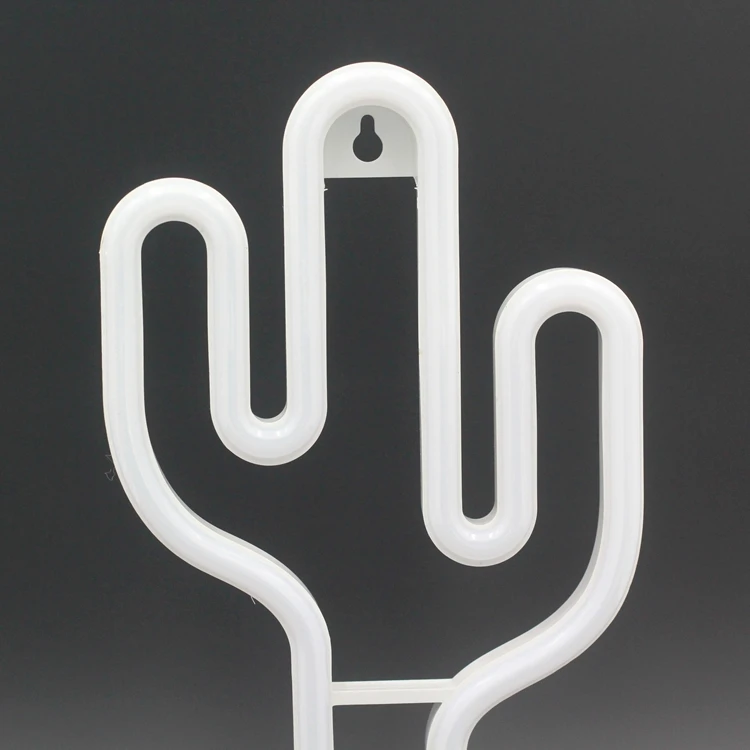hot sale desktop decorative led cactus neon lamp light