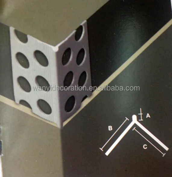 
Ningbo factory direct 20x20mm Pvc wall protect corner bead 