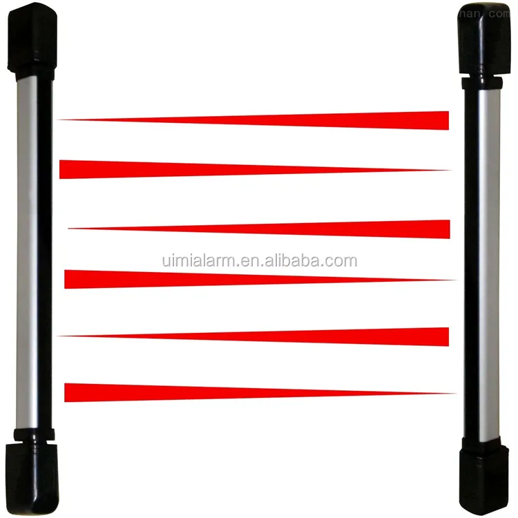 6 beams wired infrared barrier sensor for perimeter protection and intrusion detection IR BEAM Detector