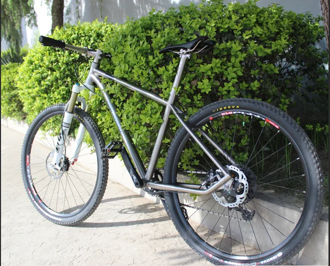 Ti pure quality 14' 16 ' 18 ' 20 ' MTB  titanium bike frame bicycle made in China