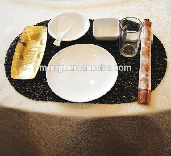 Home decor Овальный кофе ПВХ antifatigue стол салфетки