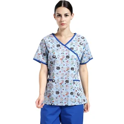 Hot Selling Waterproof Printing Nursing Clothes Hospital Medical Scrubs