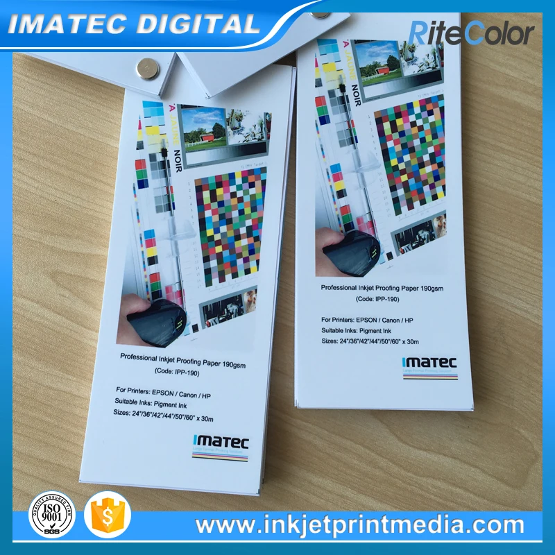 Professional 190Gsm Semi - Matte RC Inkjet Proofing Photo Paper Roll for GMG Quality