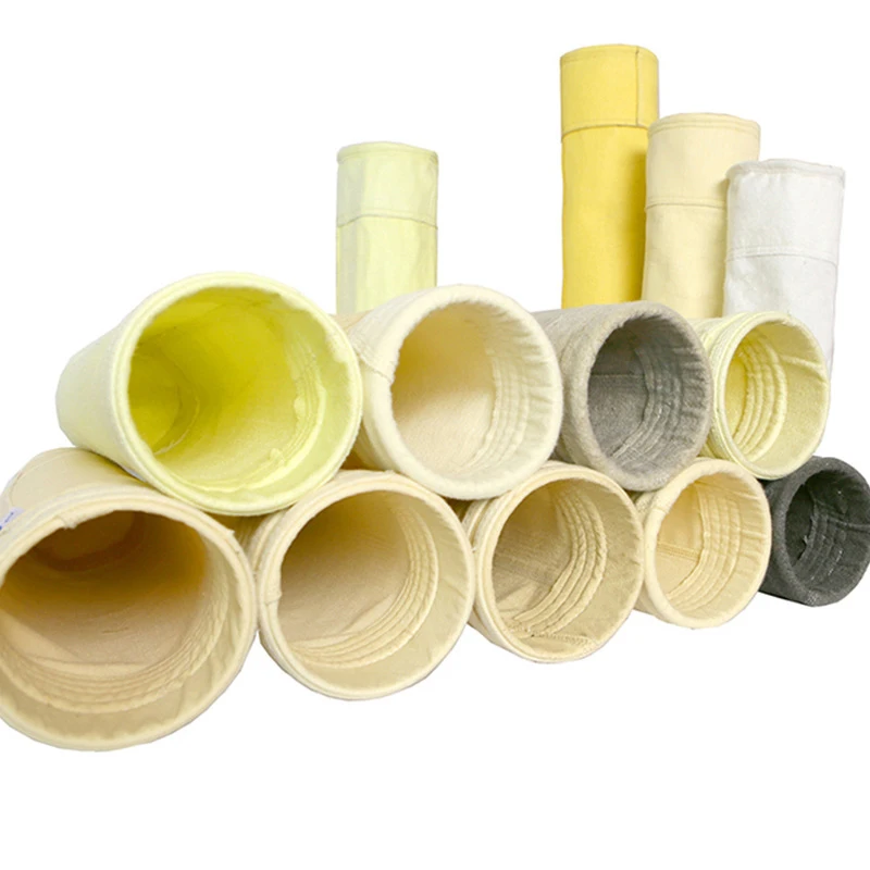Factory Supply 130 to 150 C Resistance Cheap Dust Collector Bag Filter sleeves pockets PE Polyester Filter Bag