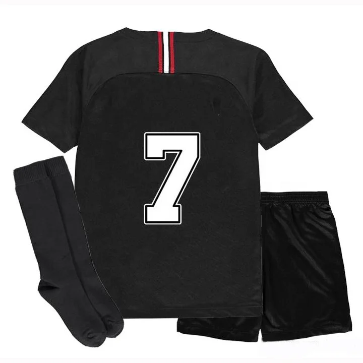 Custom Number Football Kids Kits Uniforms Set For Boys Soccer Team Wear