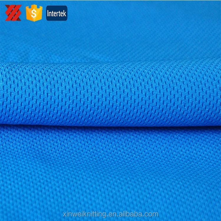 
One side waterproof one side dry fit coolmax bird eye mesh eyelet fabric for water sports 