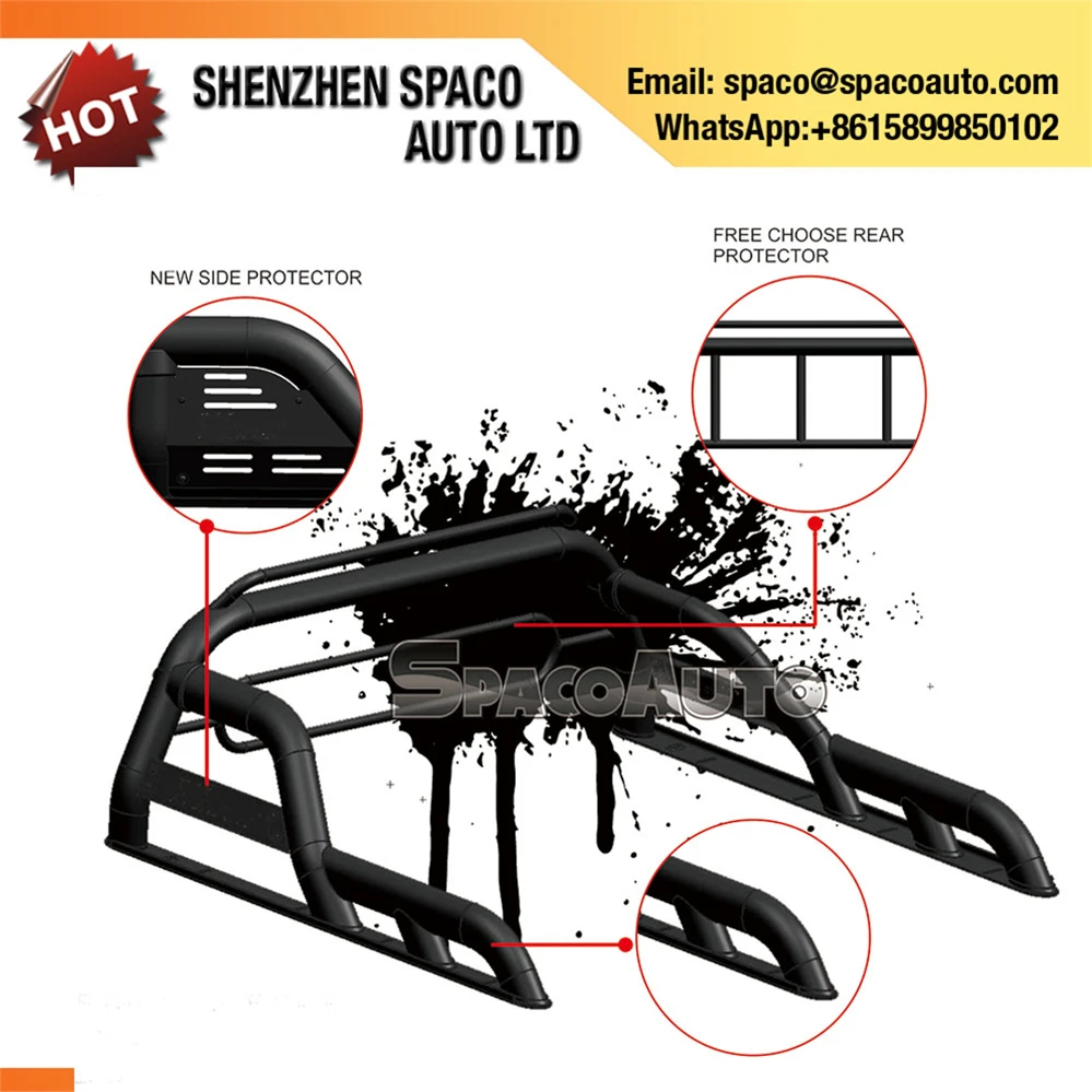 Забрать 4x4 Спорт ролл бар для грузовых автомобилей Toyota Hilux Vigo Revo Navara DMAX L200 NP300 bt50