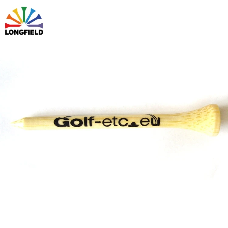 
Various colors very strong custom logo printed wooden tee golf 