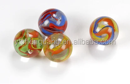 
top glass marble three flowers clear colored glass ball 