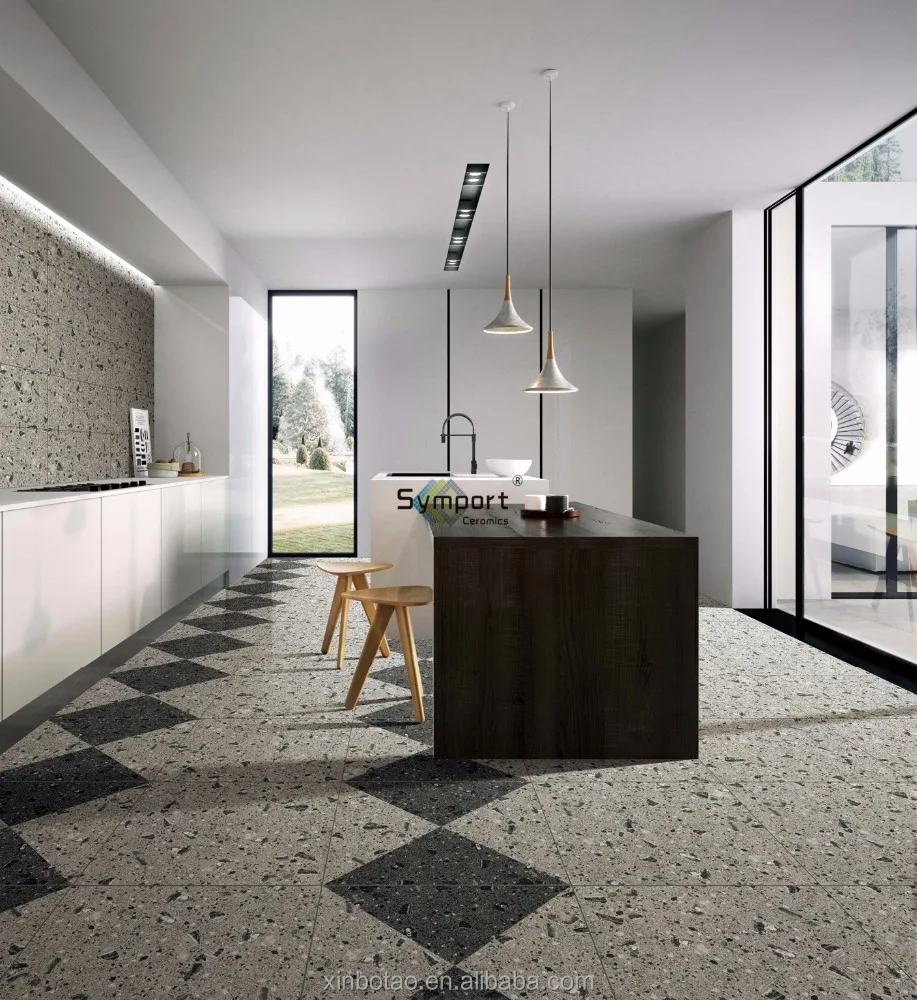 
M6K 3d Wallpaper Terrazzo Coffee Shop Decoration Designs Wall Ceramic Tile 