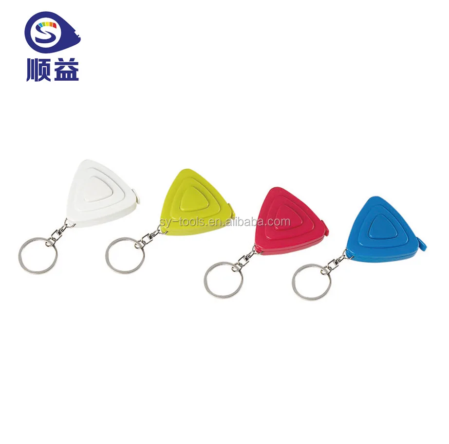 Colorful mini precise seamstress weight loss anthropometric measuring tape keyring gift tape measure