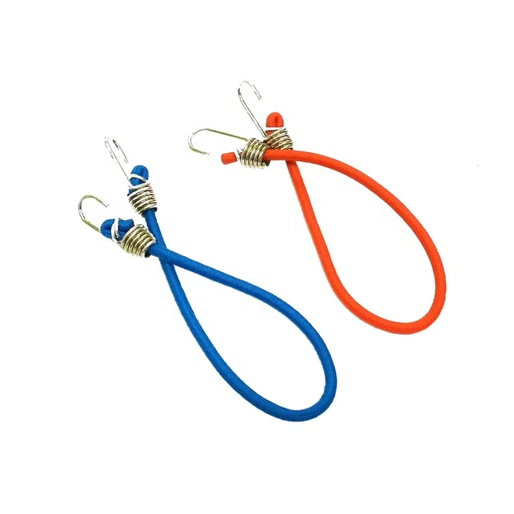 Customized Bungee Round Elastic Rubber Rope Mini Bungee Cord With Hook