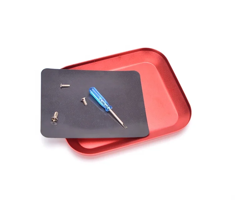 1set Purple / Red/Blue Aluminium Screw Tray with Magnetic for RC Model