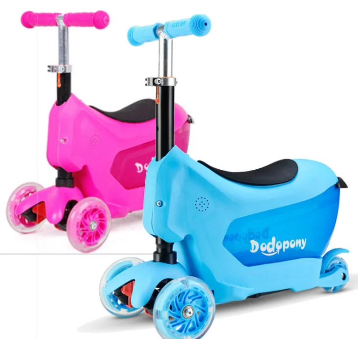2018 new design 3in1kids scooter  three big wheels children scooter