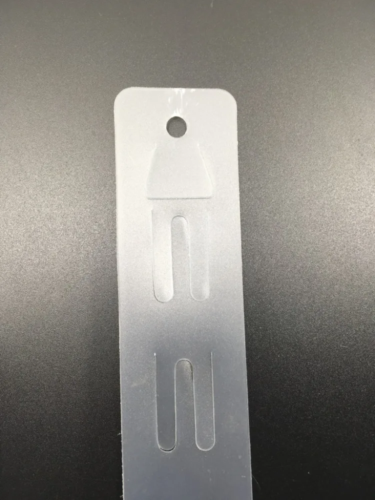 Strong Clip Strip 12 Clips Clear Plastic with S Hook