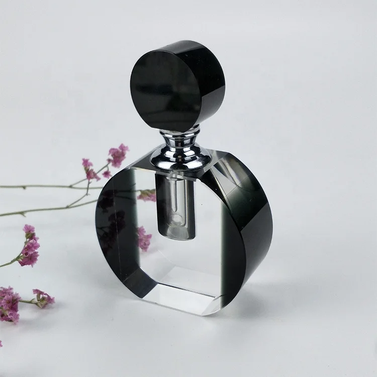 Luxury New Design Black Perfume Bottle 3ml 6ml Empty Oil Crystal