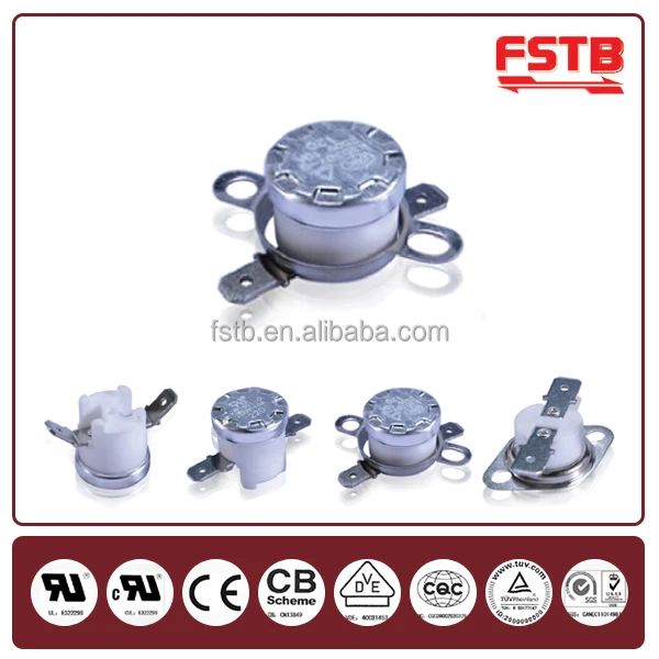 FSTB CQC TUV Approved KSD301 Mechanical Bimetal Type Iron thermostat