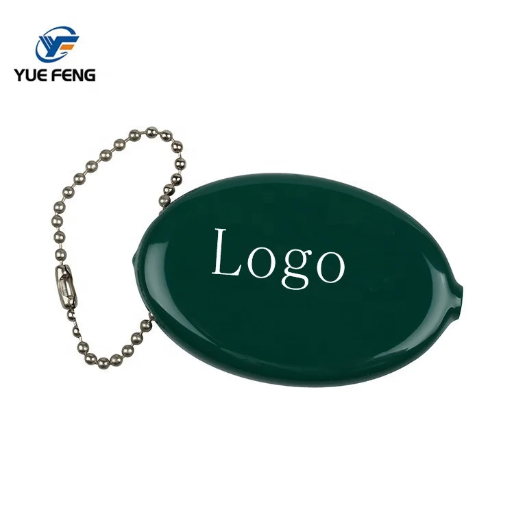 Wholesale vinyl rubber silicone oval rubber squeeze coin purse custom coin purse