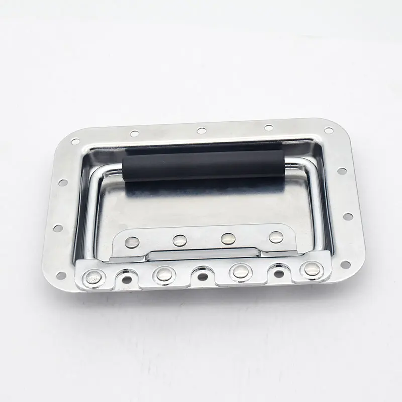 Tool box handles and latches for flight case materials