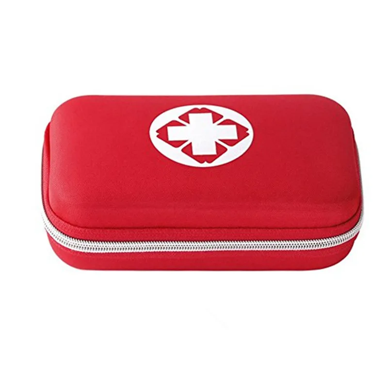 
BEST First Aid Kit Emergency case Red Hard Case with White Cross Perfect for Camping, Sports, Survival, Home, Car, Hunting, Co 